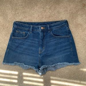 Denim High Waisted Shorts